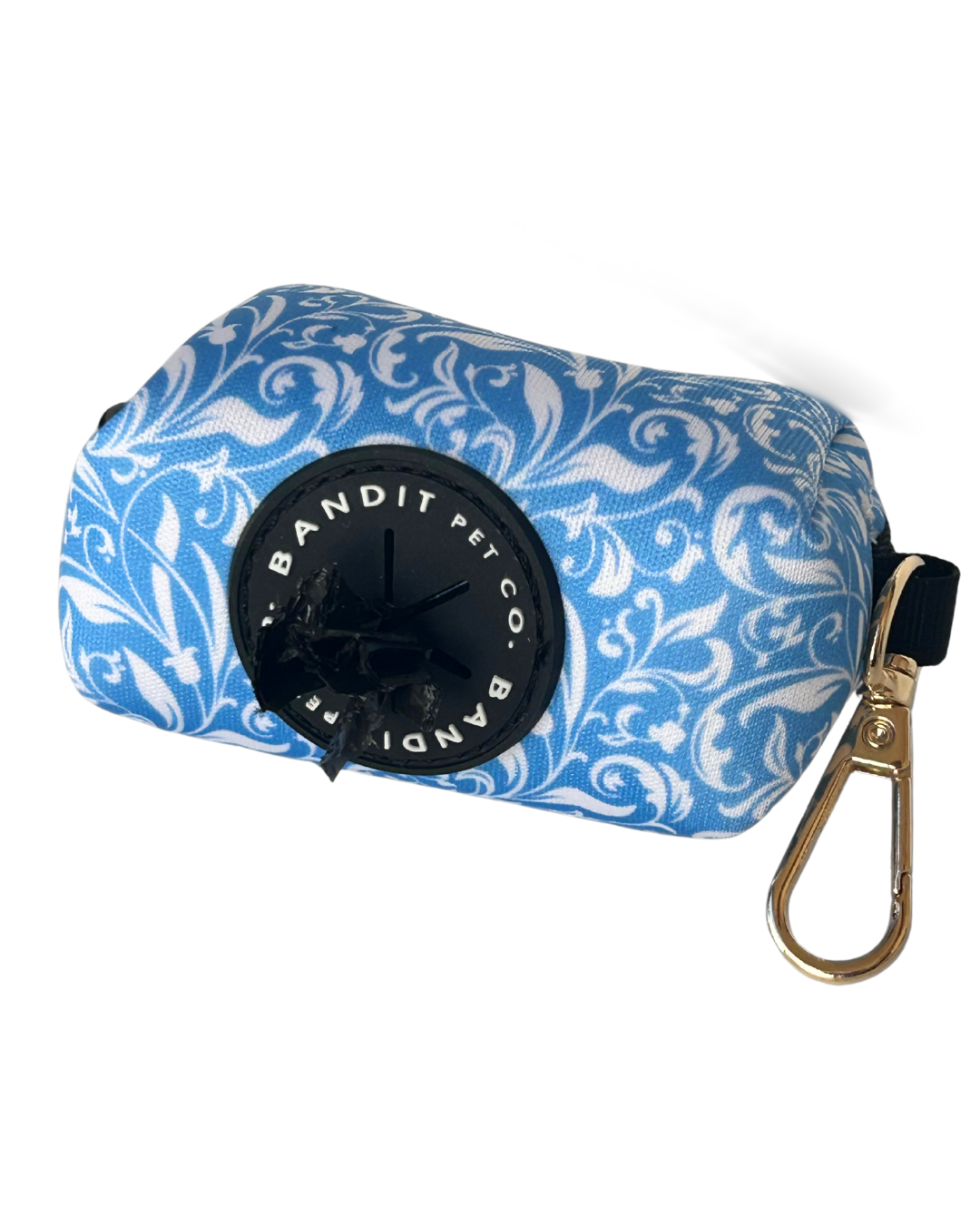 Blue Paisley Wastebag Holder