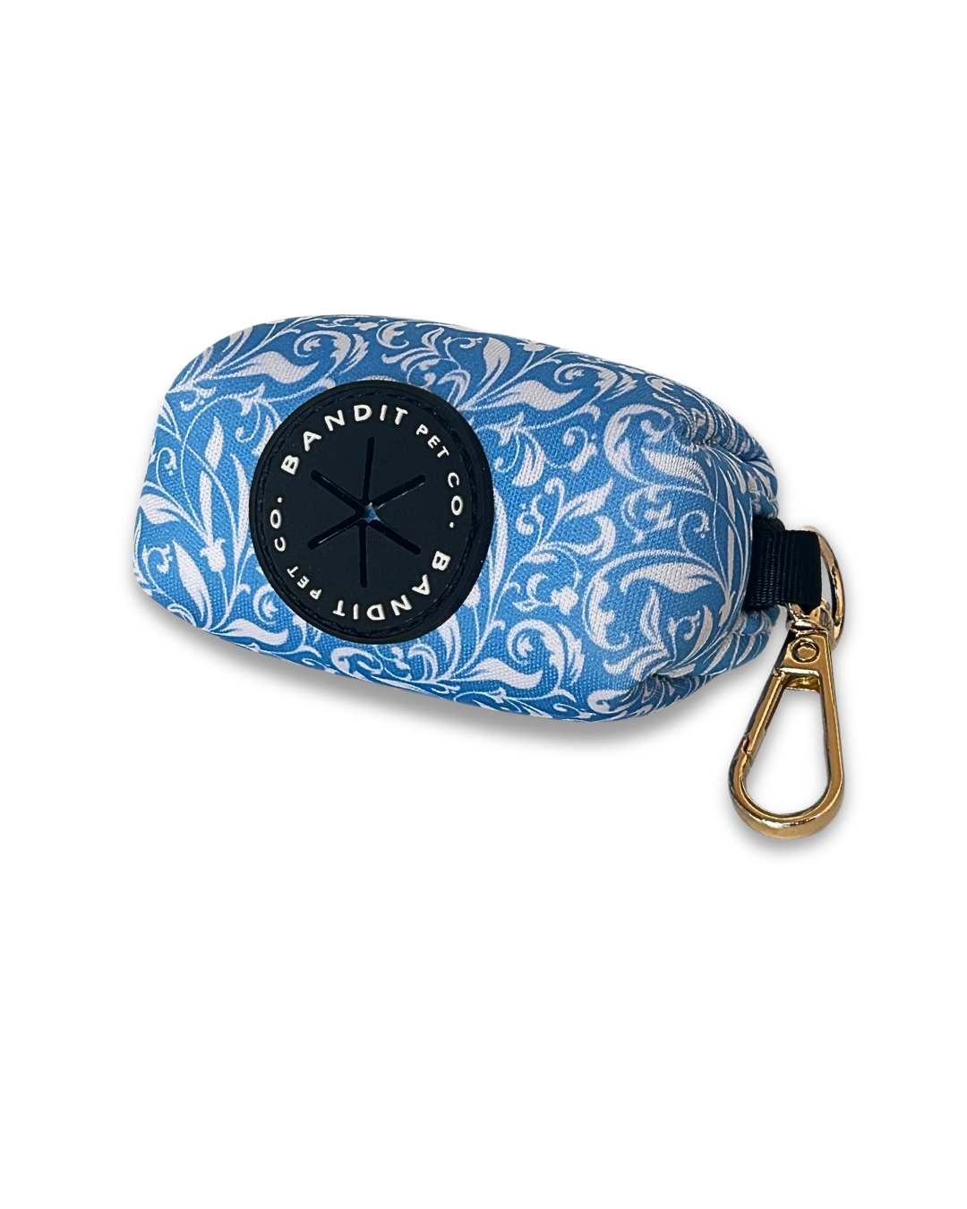 Blue Paisley Wastebag Holder