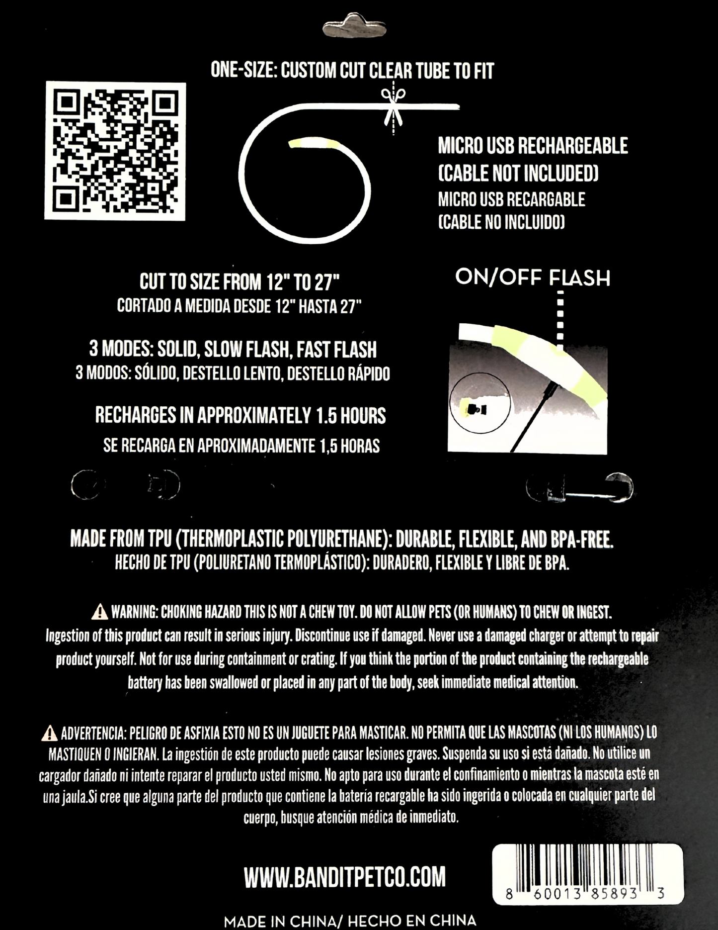 PET LED GLOW SAFETY NECKLACE