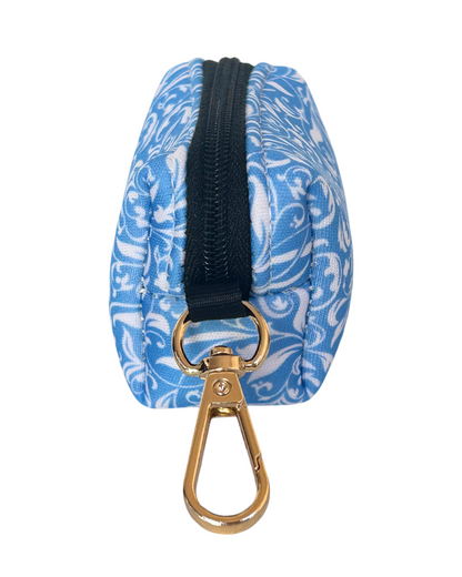 Blue Paisley Wastebag Holder