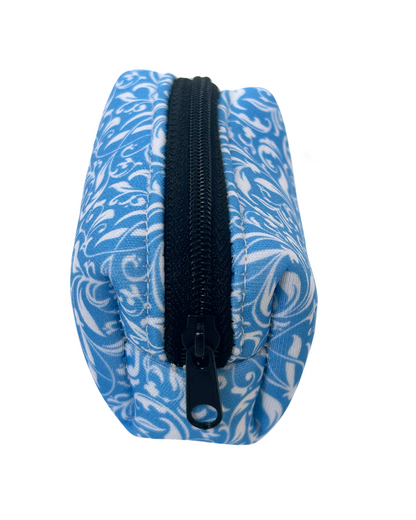 Blue Paisley Wastebag Holder